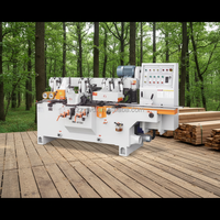 Machine à raboter et à profiler le bois motorisée à quatre côtés, haute efficacité, haute précision, 21,25 kW, 380 V, vitesse d'alimentation 25 m/min
