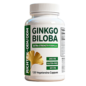 Oem nhãn hiệu riêng <span class=keywords><strong>Ginkgo</strong></span> <span class=keywords><strong>Biloba</strong></span> chiết xuất 120 chay viên nang thảo dược bổ sung để hỗ trợ khỏe mạnh - Product Image 1
