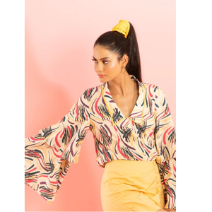 Camisa de Manga Ancha para Mujer, Blusa Casual de Verano, a la Moda, Elegante, Cómoda, para Oficina o Trabajo - Product Image 5