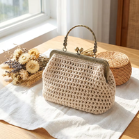 Accessoires de quincaillerie métallique pour sacs : Poignée de sac rétro en métal gaufré, Fermoir à boucle, Cadre de verrouillage pour sac à main et pochette