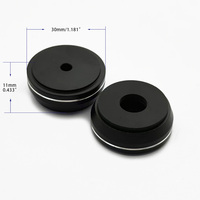 Pieds d'enceinte anti-vibration OD 30 mm en aluminium CNC, plaquettes d'isolation audio pour amplificateur, home cinéma, équipement stéréo HiFi