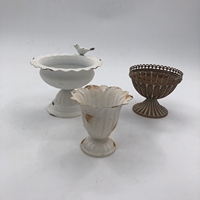 Petit pot à succulentes vintage, corps côtelé, en fer thermolaqué, pot de table pour jardin, maison, bureau/étagère, décoration intérieure végétale
