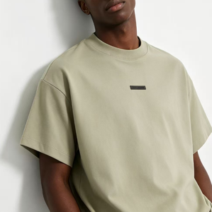 Camisetas <span class=keywords><strong>de</strong></span> Algodón Orgánico Grueso <span class=keywords><strong>de</strong></span> Marca <span class=keywords><strong>Famosa</strong></span> con Logotipo Personalizado en el Cuello, Camisetas Personalizadas <span class=keywords><strong>de</strong></span> Alta Calidad - Product Image 4