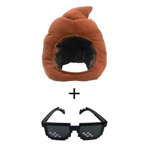 Copricapo di <span class=keywords><strong>cacca</strong></span> strano-simpatico copricapo grande stile cartone animato-peluche-popolare oggetto di scena selfie online - Product Image 2