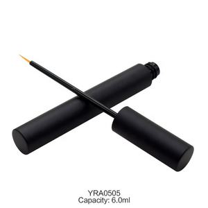 Tube vide transparent de 7 ml pour sérum cils, tube fin noir pour gel eyeliner, tube eyeliner mat waterproof personnalisé à visser - Product Image 1