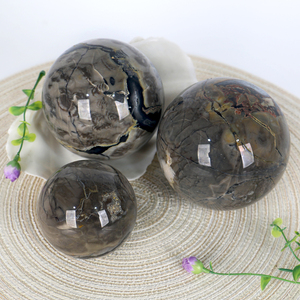 Wholesale Feng Shui Style Spirit <b>Crystal</b> <b>Ball</b> Polished Raw Stone Flame Agate Sphere for Home Decoration and Healing - Product Image 5