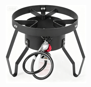 Réchaud à Propane Robuste 85000 BTU avec Régulateur 10 PSI, Poêle à Frire en Fonte Portable Léger <span class=keywords><strong>pour</strong></span> Extérieur, Manuel et Simple - Product Image 2