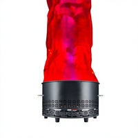 Nouvelle lampe LED ronde à effet de flamme simulée avec télécommande, pour utilisation en extérieur et en intérieur, cheminée électrique pour scène