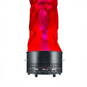 Lámpara LED Redonda de Estilo Moderno con Llama Simulada, Control Remoto, <span class=keywords><strong>Chimenea</strong></span> Eléctrica para Uso en Interiores y Exteriores - Product Image 1