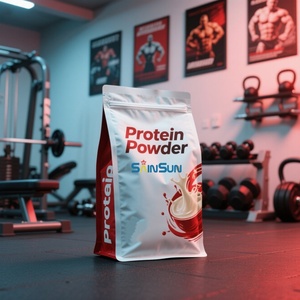 Food Grade Whey <b>Protein</b> Powder Stand-up Ziplock Plastic Bags 1kg 2kg <b>5kg</b> Packaging for Chewing Gum Sushi Milk - Product Image 3