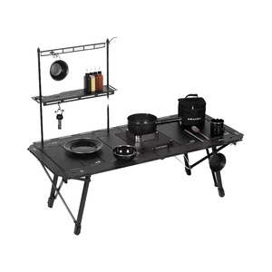 Portatile altezza regolabile in alluminio IGT tavolo Design moderno mobili da esterno per Picnic campeggio cucina borsa per il trasporto per - Product Image 4