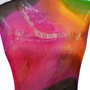 ผ้าไหมเมทัลลิคข้ามทอผ้าผ้ากว้าง114ซม. น้ำหนักเบา Goilden เส้นด้ายโลหะเงาผ้าไหม Ggt - Product Image 2