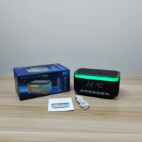 Enceinte Bluetooth portable 15W avec charge sans fil, lumière RGB en tissu, pour bureau, maison et extérieur