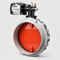 Vanne papillon en polyuréthane V1FS250SN, Vanne papillon manuelle à siège pour pièces de rechange de machines de construction en stock