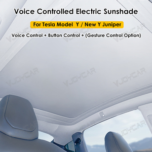 Nuovo Y ginepro parasole elettrico automatico in <span class=keywords><strong>vetro</strong></span> tetto parasole alimentato per Tesla modello Y 2025 2026 parasole tettuccio apribile parasole retrattile - Product Image 2