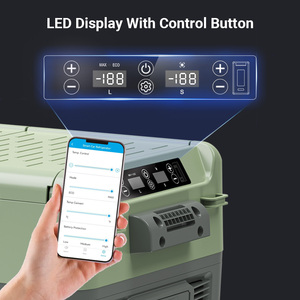 Hộp Tủ Lạnh Xe Hơi Chạy Bằng Pin Năng Lượng Mặt Trời Tủ Đông Làm Mát Bằng Điện Tủ Lạnh Xe Hơi Di Động Có Bánh Xe - Product Image 3