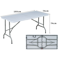 Table pliante en plastique HDPE de haute qualité pour événements en plein air, modèle américain populaire