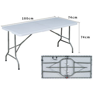 Tavolo Pieghevole <span class=keywords><strong>in</strong></span> <span class=keywords><strong>Plastica</strong></span> HDPE di Alta Qualità <span class=keywords><strong>per</strong></span> Eventi all'Aperto, Stile Americano - Product Image 3
