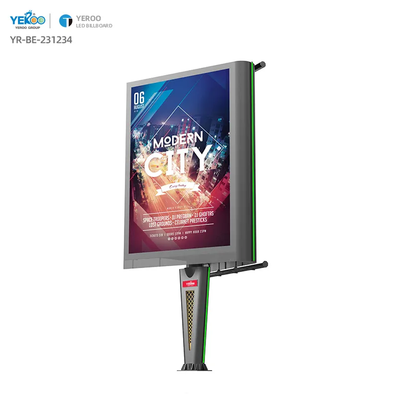 Double Sided P4 LED Display Outdoor Tela LED Estrutura personalizada