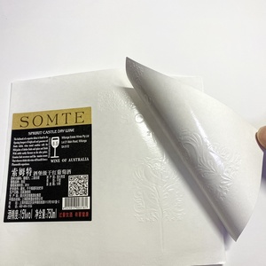 Etiqueta Adhesiva Personalizada <span class=keywords><strong>con</strong></span> Logotipo UV y Relieve para Botellas de <span class=keywords><strong>Vino</strong></span> Tinto de 750 ml, Diseño de Etiqueta para Botellas de <span class=keywords><strong>Vino</strong></span> - Product Image 5