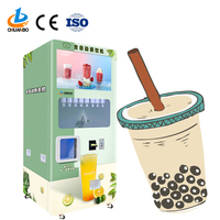 Meilleure machine distributrice de thé au lait frais intelligente avec lecteur de carte à vendre, écran tactile, fournisseur de machines distributrices de thé Boba