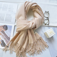 Écharpe d'hiver classique en cachemire épais et chaud pour femme, châle élégant à longues franges pour le quotidien et le bureau