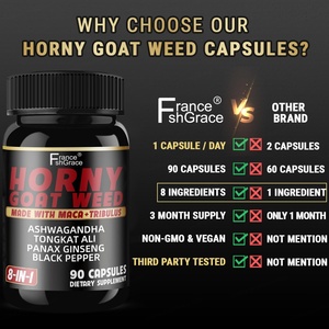 Extrait de plantes de Horny Goat Weed avec racine de Maca noire, étiquette personnalisée, pour soutenir l'énergie des hommes, capsules de Horny Goat Weed - Product Image 5