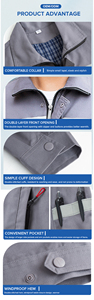Ensemble <span class=keywords><strong>de</strong></span> vêtements <span class=keywords><strong>de</strong></span> sécurité réfléchissants à double couche, manches longues, uniforme <span class=keywords><strong>de</strong></span> travail avec bandes réfléchissantes durables pour les chantiers <span class=keywords><strong>de</strong></span> construction - Product Image 4