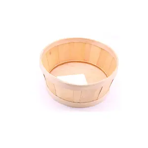 100% nature Cheap wholesale Eco-Friendly Customize bamboo wood fruit basket dim sum for home and restaurant