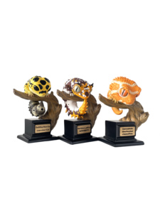Statue Gekko en résine personnalisée Huit styles d'animaux rampants Thème de personnages d'art pour la collection d'ornements Livré dans une boîte cadeau - Product Image 3