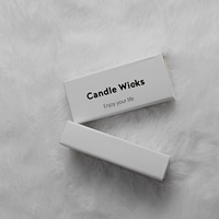 Boîte en carton personnalisée pour emballage de mèches de bougies en papier ciré perlé