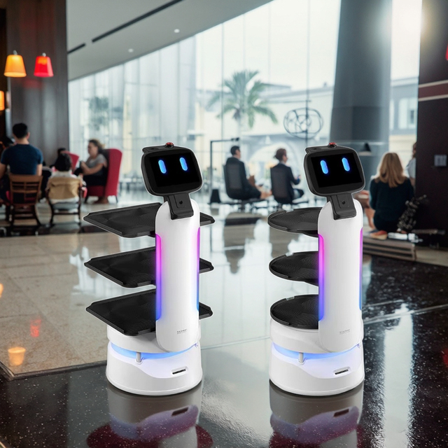 Commercial Smart Robot Food Delivery for Restaurant Pizza and Western-style Food Service Waiter Robots Humanoid AI Robotics
