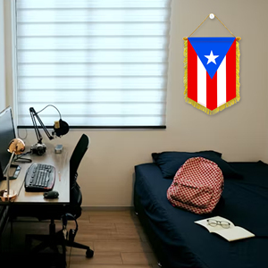 Mini 20x30cm Pennant Car Flags Puerto Rico Wall Decor Display Accessories <b>Small</b> Ornaments for Hanging - Product Image 2