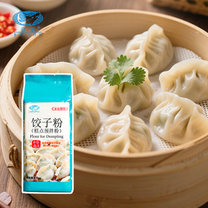 Farine de <span class=keywords><strong>blé</strong></span> à haute teneur en <span class=keywords><strong>gluten</strong></span> Halal pour les raviolis chinois malaisiens, fourniture en vrac pour les magasins de nouilles, 1 kg * 10 cartons - Product Image 1
