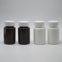 Flacon de pilules en HDPE de qualité médicale avec bouchon à vis 120ml/150ml en plastique blanc mat pour médicaments, sérigraphié