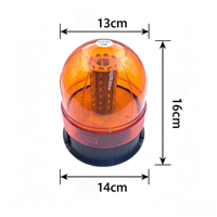 Ensaite Zoll Auto-Sicherheitswarnleuchte LED Blinkende Signalleuchte mit Magnethalterung für LKW-Seitenmarkierung 12-24V Neu
