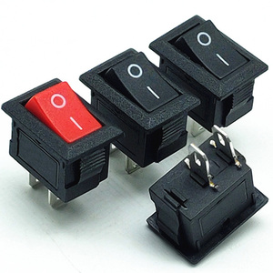ขายตรงจากโรงงาน สวิตช์โยกสีดำ 15x21 มม. 2 ขา SPST เปิด-ปิด 15 มม. x 21 มม. - Product Image 5