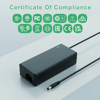 Adaptateur d'alimentation pour ordinateur portable RWX 100V-240V AC vers 12V 4A DC, 4000mA 48W, matériau PC/ABS, noir/blanc, utilisation sur ordinateur de bureau, certifié CE ROHS FCC