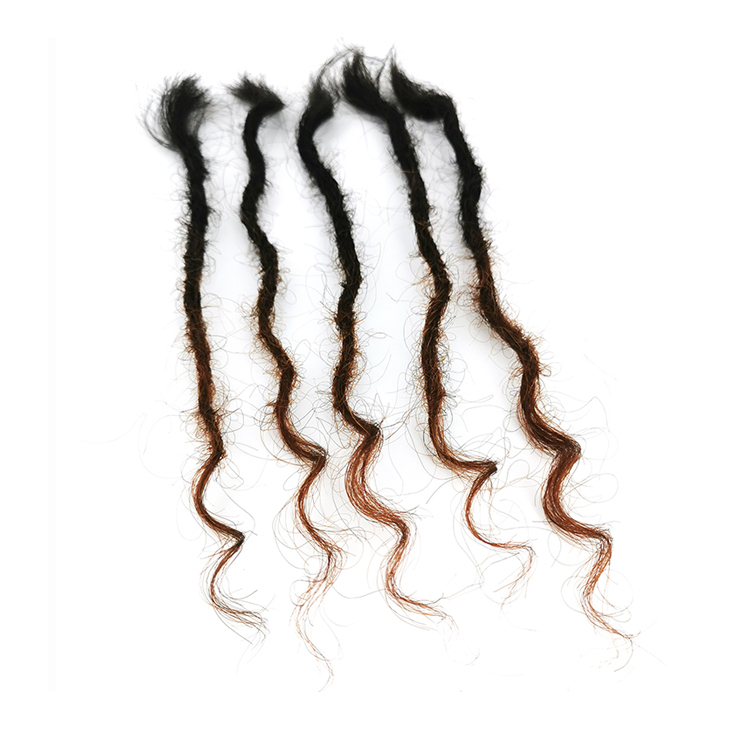[KAMA Dreads] Dread Locs Extension Human Hair Crochet Sisterlock Tools Dreadlocks With Curly End for Women/girls Detail Section 4