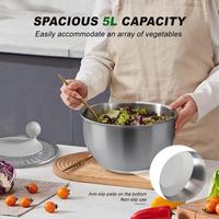 304 RVS Handbediende Fruit- en Groentesalade Dehydrator Groenteslinger Huishoudelijke Dehydratatiekorf Multifunctioneel