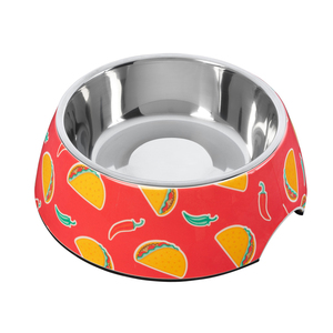 Oneup — bol d'alimentation en acier inoxydable pour chiens et chats, bol alimentaire en mélamine antidérapante, lavable au lave-vaisselle - Product Image 4