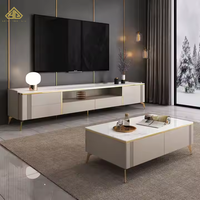 Dernier modèle de table console TV moderne Mobilier de salon Support TV de luxe Meuble TV pour chambre à coucher Meuble en bois non fini