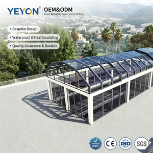 Yeyon 2026 OEM - Solución Modular <span class=keywords><strong>Plegable</strong></span> para Soláriums y Acristalamientos en Proyectos <span class=keywords><strong>de</strong></span> Apartamentos Modernos, Invernaderos Residenciales Exteriores y Casas <span class=keywords><strong>de</strong></span> Cristal - Product Image 1