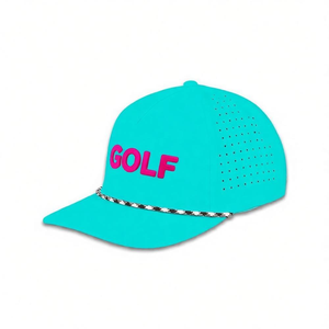 Gorra de Béisbol/Golf de 5 Paneles con Logotipo de PVC y Goma, Resistente al Agua, con Cordón - Product Image 3