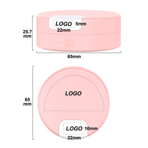 ขวดบรรจุภัณฑ์สำหรับดูแลผิว 30 มล. กล่องจ่ายแบบแม่เหล็ก บรรจุภัณฑ์เครื่องสำอางแบบพกพา ภาชนะทรงกลม สีชมพูพีโอนี สีดำมิดไนท์ - Product Image 5