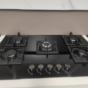 Precio de venta directa de fábrica <span class=keywords><strong>tapa</strong></span> de vidrio encimera de gas estufa de cocina de gas cocina de 5 quemadores - Product Image 1