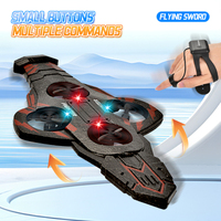 Drone RC 2.4G avec capteur de gravité, contrôle par détection, épée volante en mousse, quadricoptère acrobatique avec lumières LED