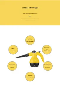 Outils de nettoyage en gros, nettoyeur haute température portatif, adapté à la maison, à la cuisine, à la salle de bain, à la voiture - Product Image 6