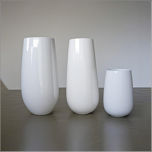 Macetas Blancas con Textura Ondulada, Diseño Dinámico, Florero para Decoración de Sala de Estar, Maceta Moderna de Cerámica, Grande - Product Image 5