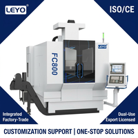 Centre d'usinage CNC à portique FC800 5 axes, type couronne, fraiseuse robuste, équipement de travail des métaux haute rigidité, outil de base